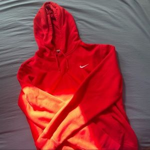 Red Nike hoodie